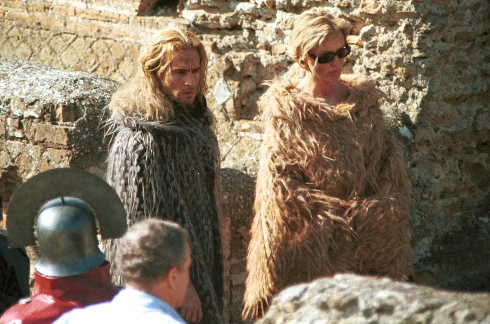 Anthony Hopkins, Jessica Lange and Raz Degan at Titus Filming